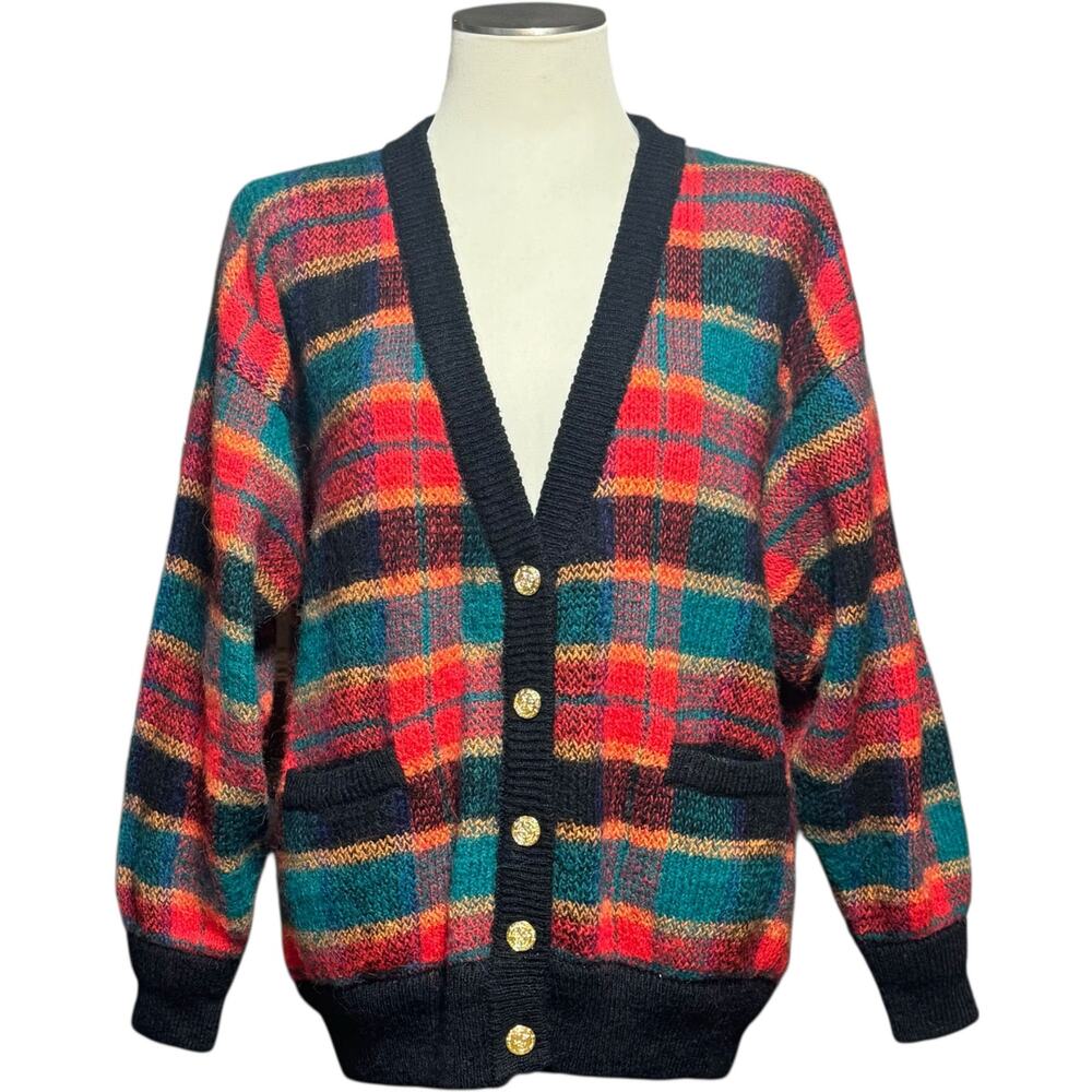 Colter Bay International Cardigan Black Blue Red Green Med